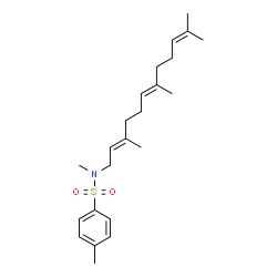 ChemSpider 2D Image | N,4-Dimethyl-N-[(2E,6E)-3,7,11-trimethyl-2,6,10-dodecatrien-1-yl]benzenesulfonamide | C23H35NO2S