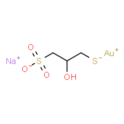 ChemSpider 2D Image | Aurotioprol | C3H6AuNaO4S2
