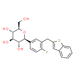 ChemSpider 2D Image | Ipragliflozin | C21H21FO5S