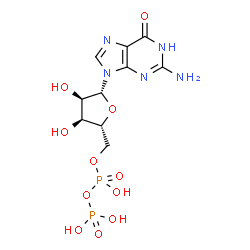 ChemSpider 2D Image | Guanosine diphosphate | C10H15N5O11P2