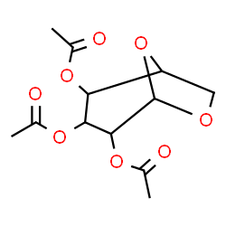 ChemSpider 2D Image | 6,8-Dioxabicyclo[3.2.1]octane-2,3,4-triyl triacetate | C12H16O8