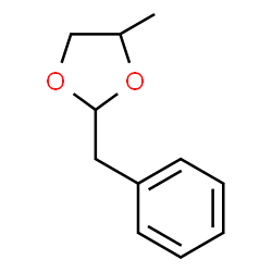 ChemSpider 2D Image | 2-Benzyl-4-methyl-1,3-dioxolane | C11H14O2