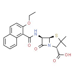 ChemSpider 2D Image | Nafcillin | C21H22N2O5S