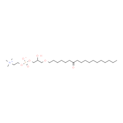 ChemSpider 2D Image | 2-Hydroxy-3-[(7-oxooctadecyl)oxy]propyl 2-(trimethylammonio)ethyl phosphate | C26H54NO7P
