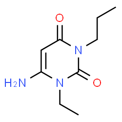 ChemSpider 2D Image | 6-amino-1-ethyl-3-propylpyrimidine-2,4-dione | C9H15N3O2