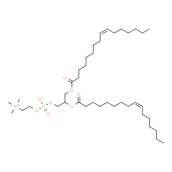 ChemSpider 2D Image | 2,3-Bis[(9Z)-9-hexadecenoyloxy]propyl 2-(trimethylammonio)ethyl phosphate | C40H76NO8P