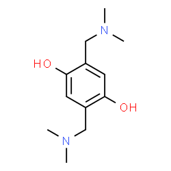 ChemSpider 2D Image | 2,5-Bis((dimethylamino)methyl)hydroquinone | C12H20N2O2