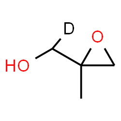 ChemSpider 2D Image | deuterio-(2-methyloxiran-2-yl)methanol | C4H7DO2