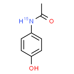 ChemSpider 2D Image | Paracetamol-15N | C8H915NO2
