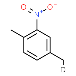 ChemSpider 2D Image | 4-(deuteriomethyl)-1-methyl-2-nitro-benzene | C8H8DNO2