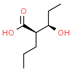ChemSpider 2D Image | (2R,3R)-3-Hydroxy-2-propylpentanoic acid | C8H16O3
