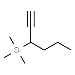 ChemSpider 2D Image | 1-Hexyn-3-yl(trimethyl)silane | C9H18Si