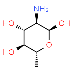 ChemSpider 2D Image | 2-Amino-2,6-dideoxy-alpha-D-glucopyranose | C6H13NO4