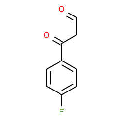 ChemSpider 2D Image | 3-(4-Fluorophenyl)-3-oxopropanal | C9H7FO2