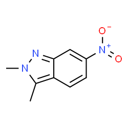 ChemSpider 2D Image | 2,3-Dimethyl-6-nitro-2H-indazole | C9H9N3O2
