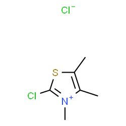 ChemSpider 2D Image | 2-Chloro-3,4,5-trimethyl-1,3-thiazol-3-ium chloride | C6H9Cl2NS