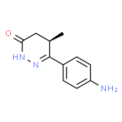 ChemSpider 2D Image | (R)-6-(4-Aminophenyl)-5-Methylpyridazin-3(2H)One | C11H13N3O
