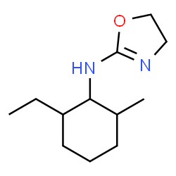 ChemSpider 2D Image | N-(2-Ethyl-6-methylcyclohexyl)-4,5-dihydro-1,3-oxazol-2-amine | C12H22N2O