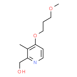 ChemSpider 2D Image | 4-(3-Methoxypropoxy)-3-methyl-2-pyridinemethanol | C11H17NO3