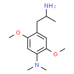 ChemSpider 2D Image | 4-(2-Aminopropyl)-2,5-dimethoxy-N,N-dimethylaniline | C13H22N2O2