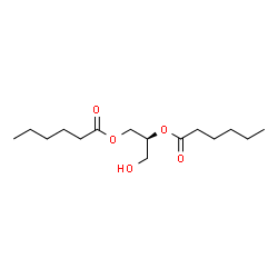 ChemSpider 2D Image | 1,2-Dihexanoyl-sn-glycerol | C15H28O5