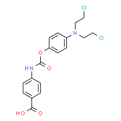 ChemSpider 2D Image | N-(p-(Bis(2-chloroethyl)amino)phenyl) p-carboxycarbanilate | C18H18Cl2N2O4