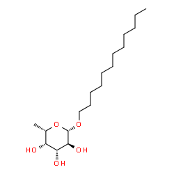 ChemSpider 2D Image | Dodecyl 6-deoxy-beta-L-galactopyranoside | C18H36O5