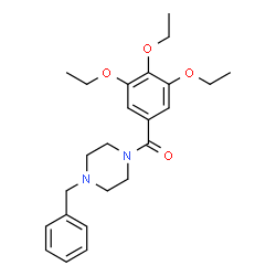 ChemSpider 2D Image | (4-Benzyl-1-piperazinyl)(3,4,5-triethoxyphenyl)methanone | C24H32N2O4