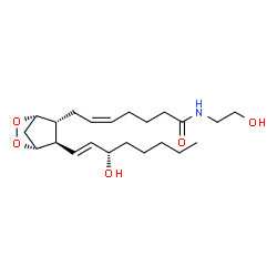 ChemSpider 2D Image | prostaglandin H2 1-ethanolamide | C22H37NO5