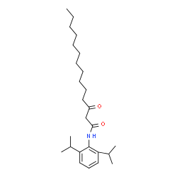 ChemSpider 2D Image | N-(2,6-Diisopropylphenyl)-3-oxotetradecanamide | C26H43NO2