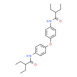 ChemSpider 2D Image | N,N'-(Oxydi-4,1-phenylene)bis(2-ethylbutanamide) | C24H32N2O3