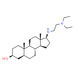 ChemSpider 2D Image | (3beta,5alpha,17beta)-17-{[2-(Diethylamino)ethyl]amino}androstan-3-ol | C25H46N2O