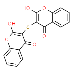 ChemSpider 2D Image | 3,3'-Sulfanediylbis(2-hydroxy-4H-chromen-4-one) | C18H10O6S