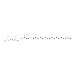ChemSpider 2D Image | (2S)-3-(Hexadecyloxy)-2-hydroxypropyl 2-(trimethylammonio)ethyl phosphate | C24H52NO6P