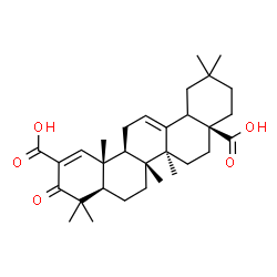 ChemSpider 2D Image | (18xi)-28-Hydroxy-3,28-dioxooleana-1,12-diene-2-carboxylic acid | C31H44O5