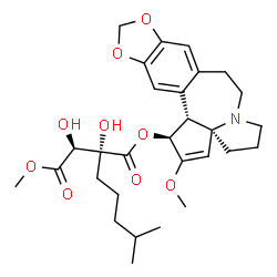 ChemSpider 2D Image | (4alpha)-O~3~-{(2R)-2-Hydroxy-2-[(1S)-1-hydroxy-2-methoxy-2-oxoethyl]-6-methylheptanoyl}cephalotaxine | C29H39NO9