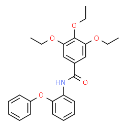 ChemSpider 2D Image | 3,4,5-Triethoxy-N-(2-phenoxyphenyl)benzamide | C25H27NO5