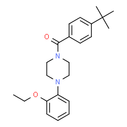 ChemSpider 2D Image | (4-tert-Butyl-phenyl)-[4-(2-ethoxy-phenyl)-piperazin-1-yl]-methanone | C23H30N2O2