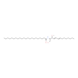 ChemSpider 2D Image | N-[(2S,3R,4E,6E)-1,3-Dihydroxy-4,6-tetradecadien-2-yl]docosanamide | C36H69NO3