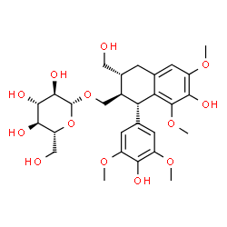 ChemSpider 2D Image | (+)-lyoniresinol-3a-O-beta-glucoside | C28H38O13