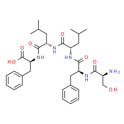 ChemSpider 2D Image | L-Seryl-L-phenylalanyl-L-leucyl-L-leucyl-L-phenylalanine | C33H47N5O7