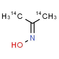 ChemSpider 2D Image | N-Hydroxy-2-(1,3-~14~C_2_)propanimine | C14C2H7NO