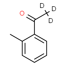 ChemSpider 2D Image | 1-(2-Methylphenyl)(~2~H_3_)ethanone | C9H7D3O