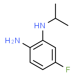 ChemSpider 2D Image | 4-Fluoro-N~2~-isopropyl-1,2-benzenediamine | C9H13FN2