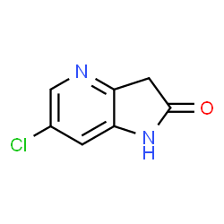 ChemSpider 2D Image | 6-chloro-1H,2H,3H-pyrrolo[3,2-b]pyridin-2-one | C7H5ClN2O