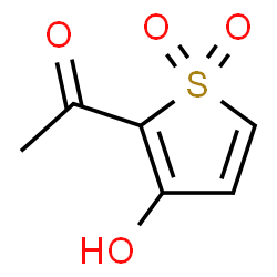ChemSpider 2D Image | 1-(3-Hydroxy-1,1-dioxido-2-thienyl)ethanone | C6H6O4S