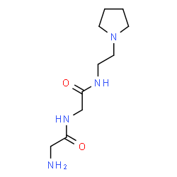 ChemSpider 2D Image | Glycyl-N-[2-(1-pyrrolidinyl)ethyl]glycinamide | C10H20N4O2