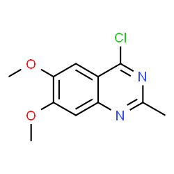 ChemSpider 2D Image | 4-Chloro-6,7-dimethoxy-2-methylquinazoline | C11H11ClN2O2