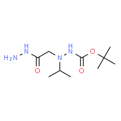 ChemSpider 2D Image | 2-Methyl-2-propanyl 2-(2-hydrazino-2-oxoethyl)-2-isopropylhydrazinecarboxylate | C10H22N4O3