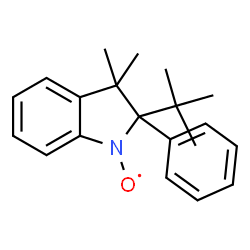 ChemSpider 2D Image | [3,3-Dimethyl-2-(2-methyl-2-propanyl)-2-phenyl-2,3-dihydro-1H-indol-1-yl]oxidanyl | C20H24NO
